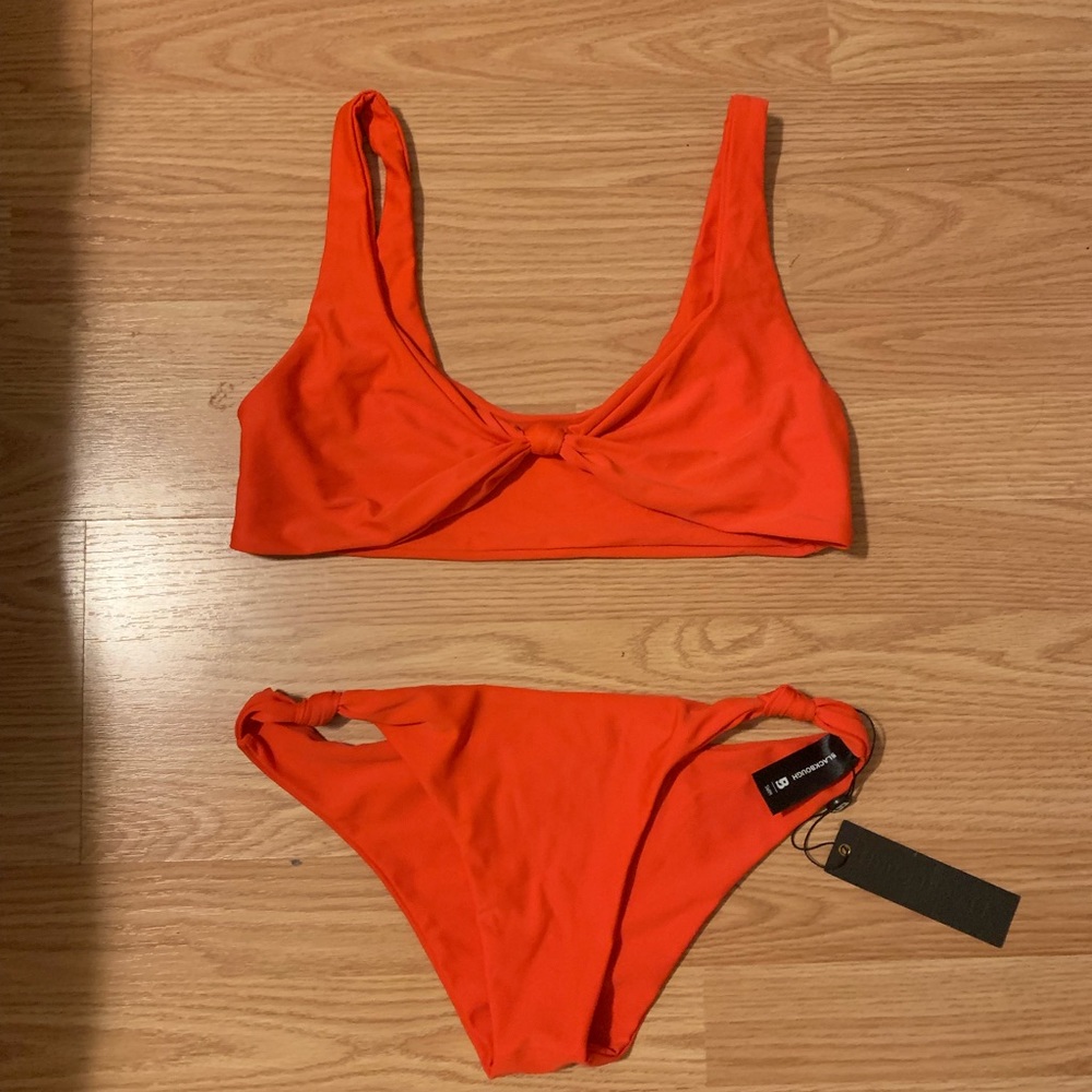 NWT Blackbough Cleo Knotted Swim Set in Red